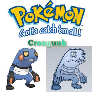 AMAZING POKEMON croagunk COOKIE CUTTER STAMP CAKE DECORATING