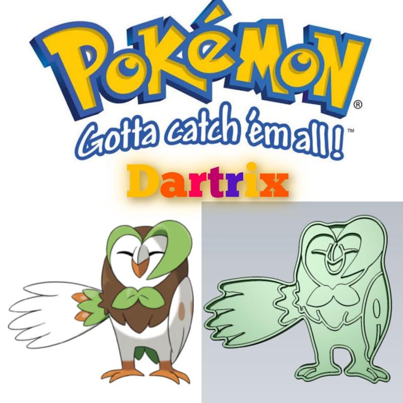 AMAZING POKEMON dartrix COOKIE CUTTER STAMP CAKE DECORATING