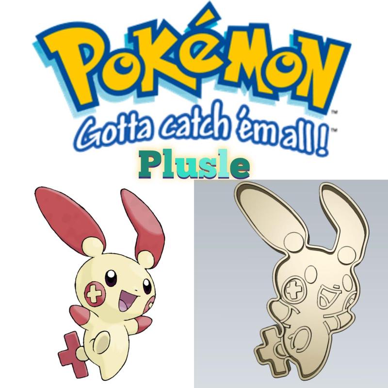 AMAZING POKEMON plusle COOKIE CUTTER STAMP CAKE DECORATING