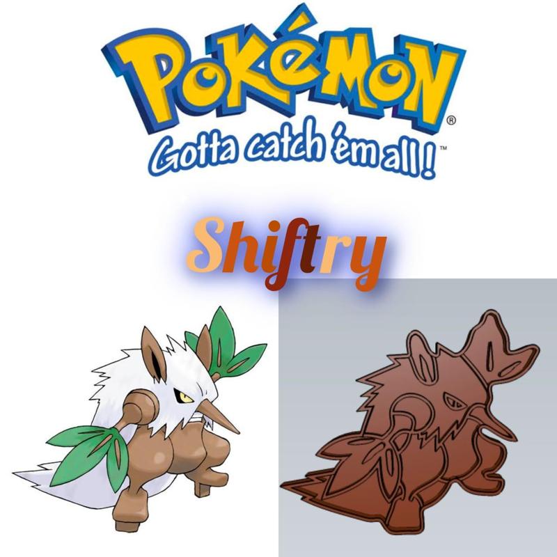 AMAZING POKEMON shiftry COOKIE CUTTER STAMP CAKE DECORATING