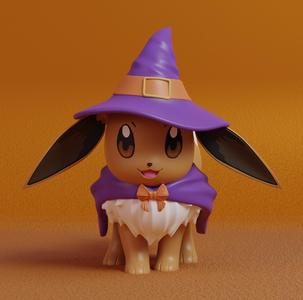 Pokemon - Eevee Witch Halloween