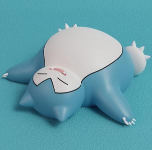 Pokemon - Sleeping Snorlax