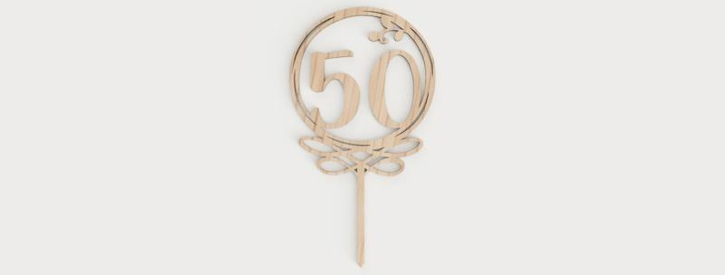 Birthday Cake topper 50