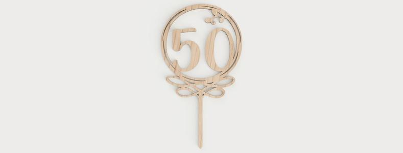 Birthday Cake topper 50