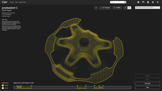 Ski Pole Powder Basket