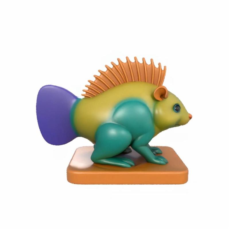 Fantasy Squirrel-Porcupine Hybrid - 3D Model for Printing