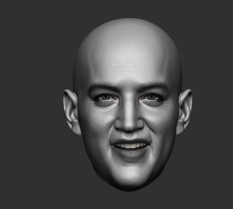 Elvis Presley Sixth scale bald head 3D printable model 2