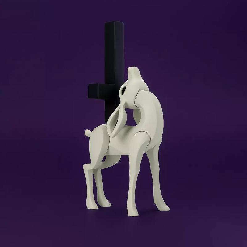 Deer Crux Cervus Minimalist Ornament Decoration toy