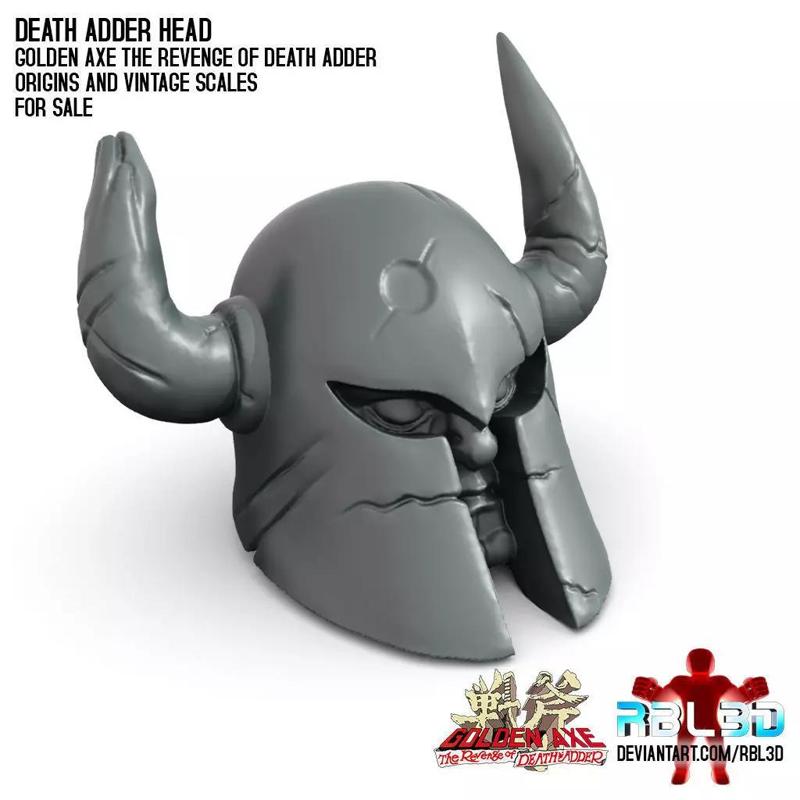 Death Adder head motu vintage origins