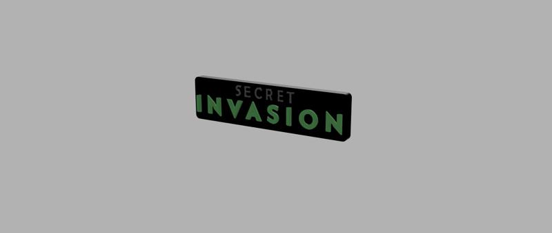 3D MULTICOLOR LOGO/SIGN - Secret Invasion
