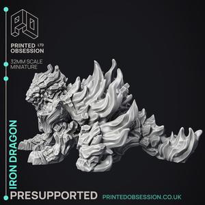Iron Dragon - Hell Hath no Fury - PRESUPPORTED - Illustrated and Stats - 32mm scale