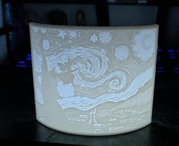 Witchy Night lithophane