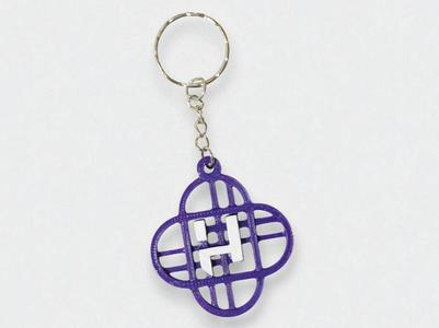 huntrix logo keychain