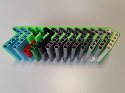 Lego Technic Liftarm 32526 (large L) Organizer - 13x7
