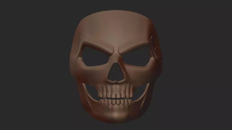 NEW PRINTABLE COD GHOST MASK STL