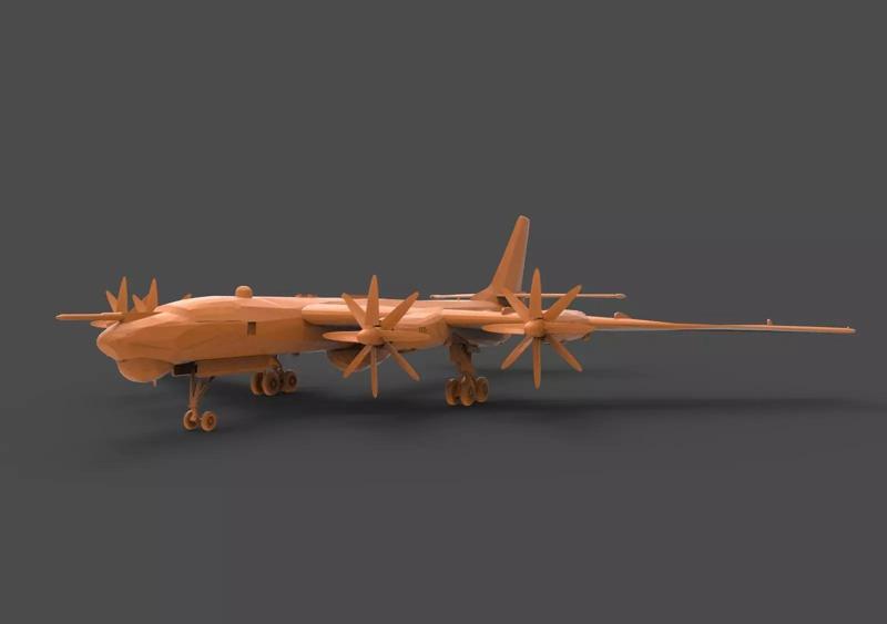 Tu-95M russian bomber plane