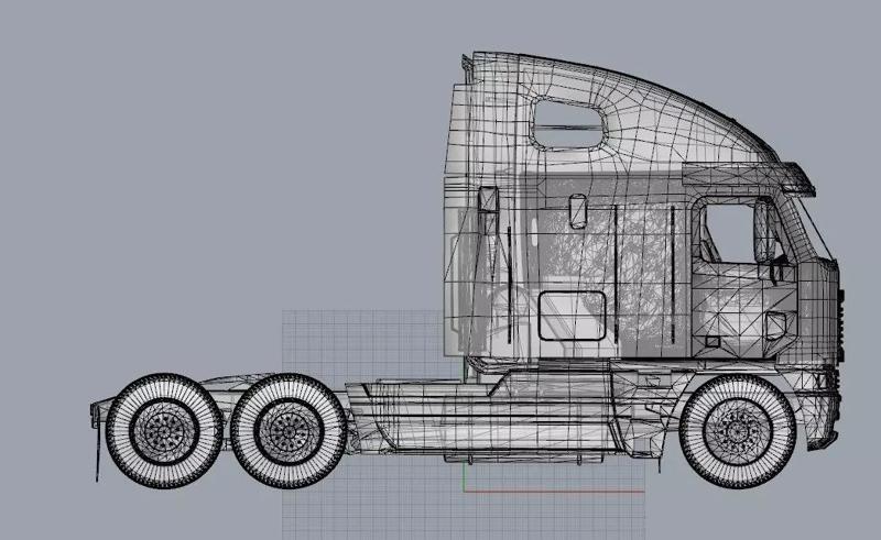Truck 3D Print Model - freight argosy