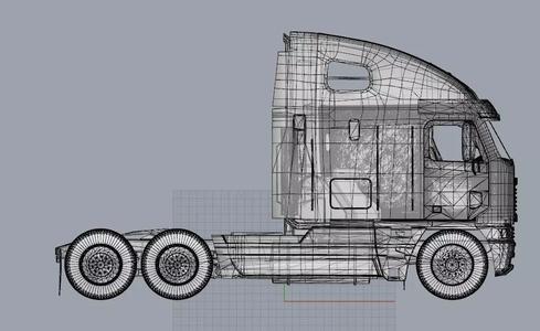 Truck 3D Print Model - freight argosy