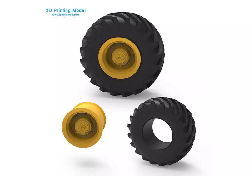 Tractor Tire 3D Printing Model