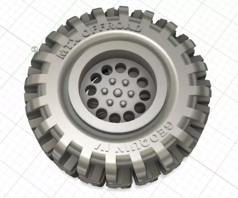 MTX Off-Road Wheel with Tires and Disc Brakes