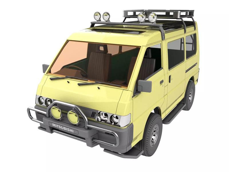 Mitsubishi Delica Star Wagon L300  fully 3d print for TRX4