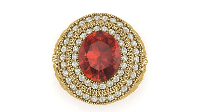 filligre Indian ring for women 3d  printable model