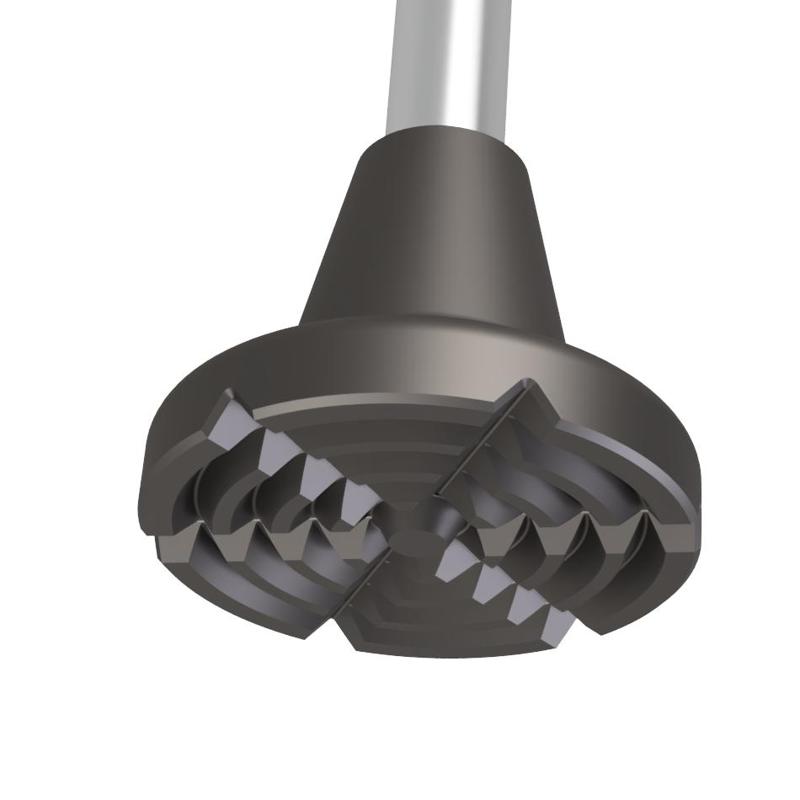 Ergonomic 19mm TPU Crutch Grip Tip