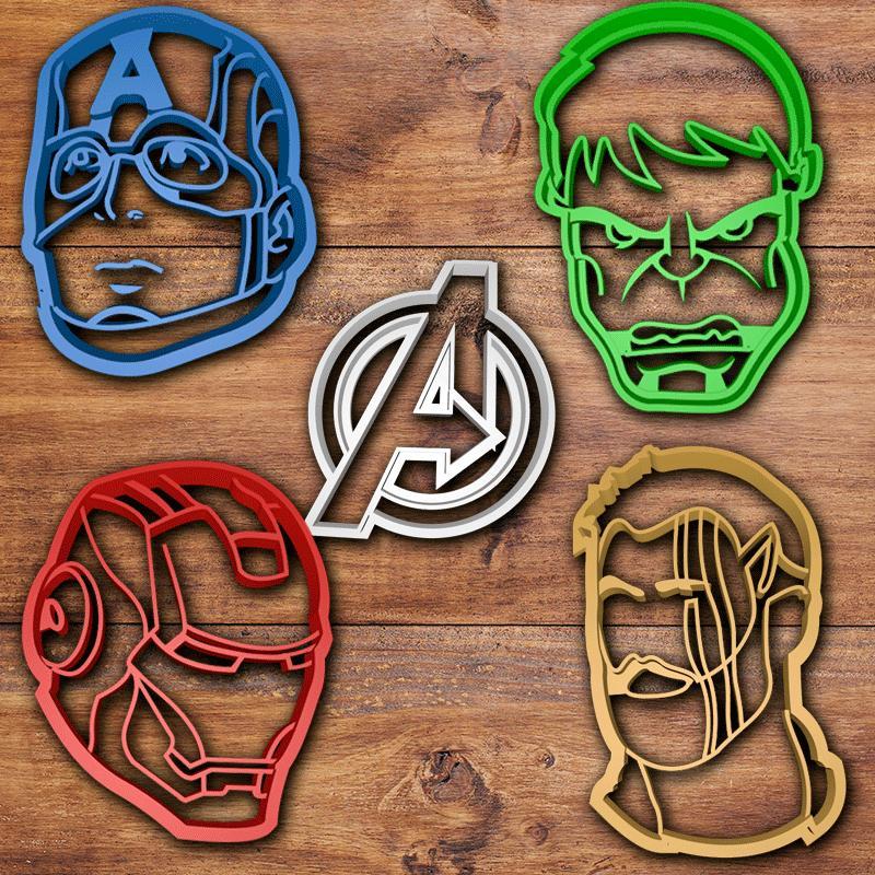 Avengers Cookie Cutter set