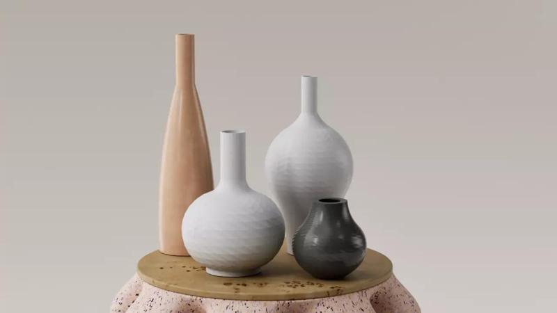 JARRONES DECORATIVOS - FLOREROS - VASOS - LOW POLY