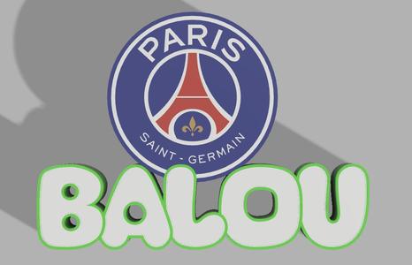 First name lamp Balou PSG