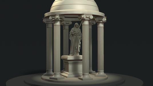 Greece, Garden, History, Myths, Saint, Figures, Statues, Saint Paul, Fishing Port, Lighting,