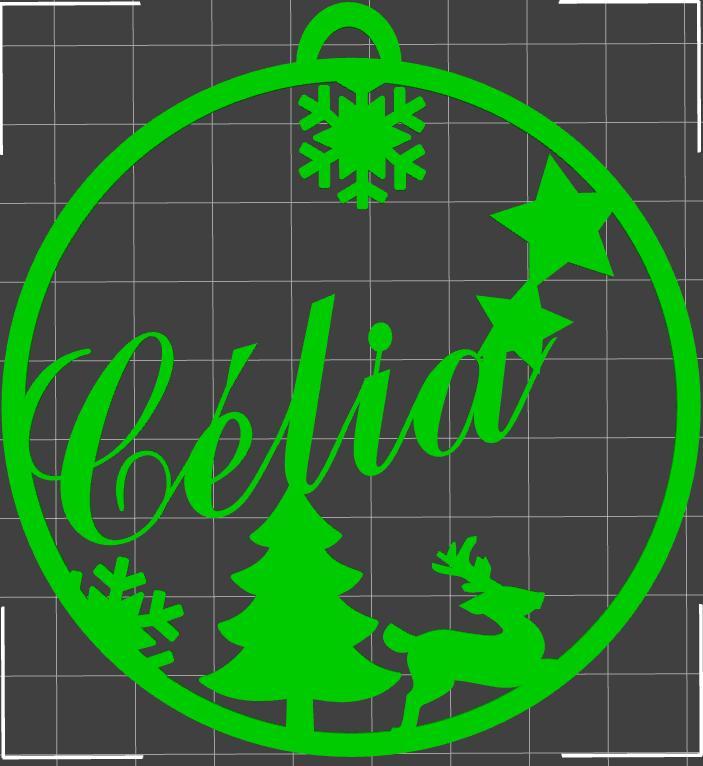 Célia" Christmas bauble