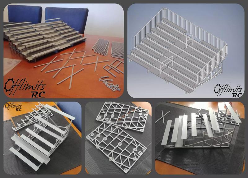 Offlimits RC 1-10 Scale racetrack bleachers