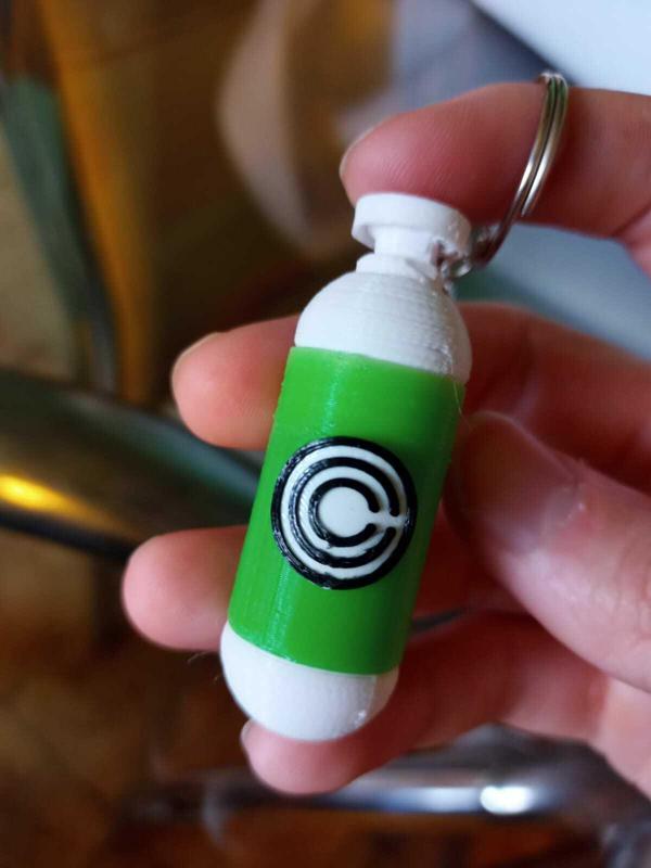 Key ring dragon ball capsule