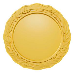 Scalloped Laurel Wreath Medallion