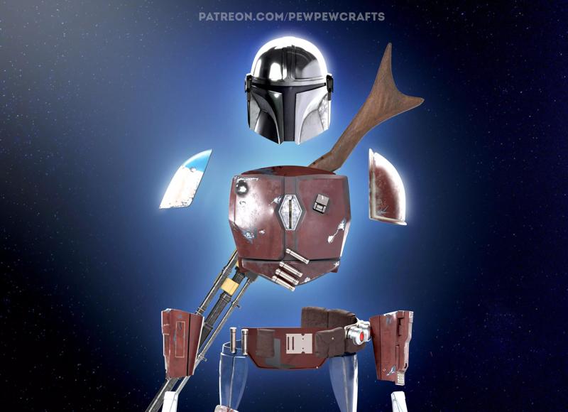 The Mandalorian  pre beskar armor helmet amban Din Djarin