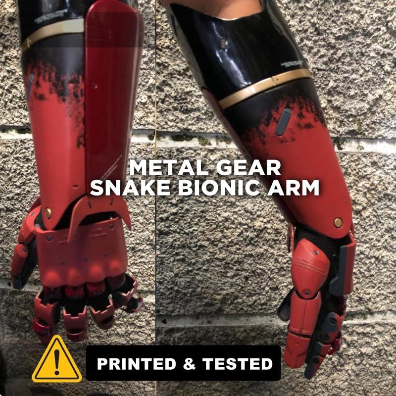 Venom Snake Bionic Arm - Metal Gear Solid V Cosplay Prop (3D Print Model)
