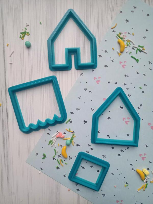 SET CORTANTE CASITA JENGIBRE 1 y 2 NAVIDAD COOKIES