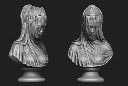 Drapery Bust