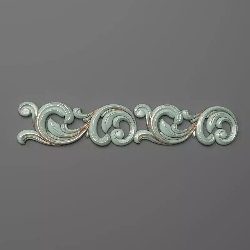 Onlay decorative scroll design