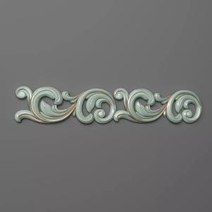 Onlay decorative scroll design