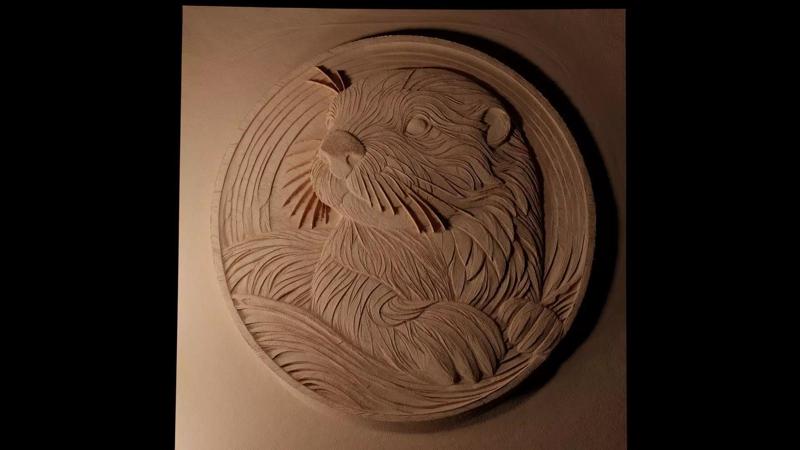 Sea Otter CNC 3d Print High Relief Sand Casting