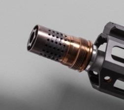 Q style flash hider for airsoft replicas 14mm ccw