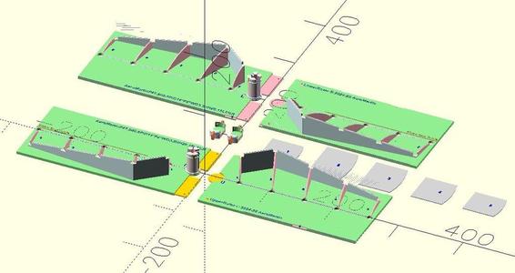 OpenSCAD Customizable Science Olympiad Helicopter Rotor Building Jig