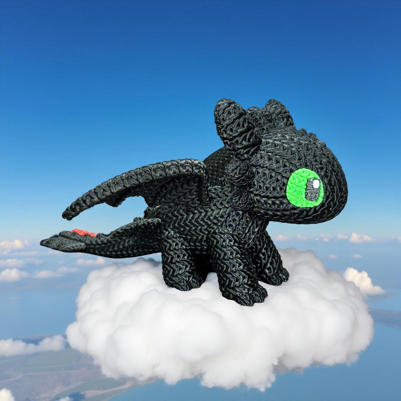 Toothless - Knitted - Crochet - Multipart