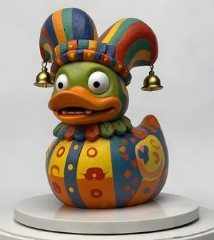 Medieval Court Jester Duck