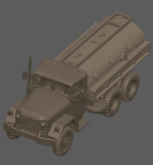 Fuel Tank Truck m49 Ready for 3D printing