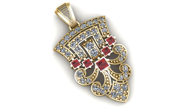 PRECIOUS GLAMIRA PENDANT 3D PRINTABLE MODEL