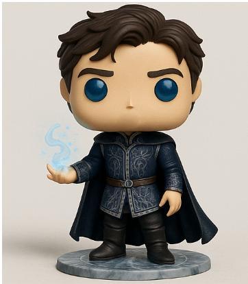 Dorian Havilliard Chibi Style 3D Model – Throne of Glass Inspired