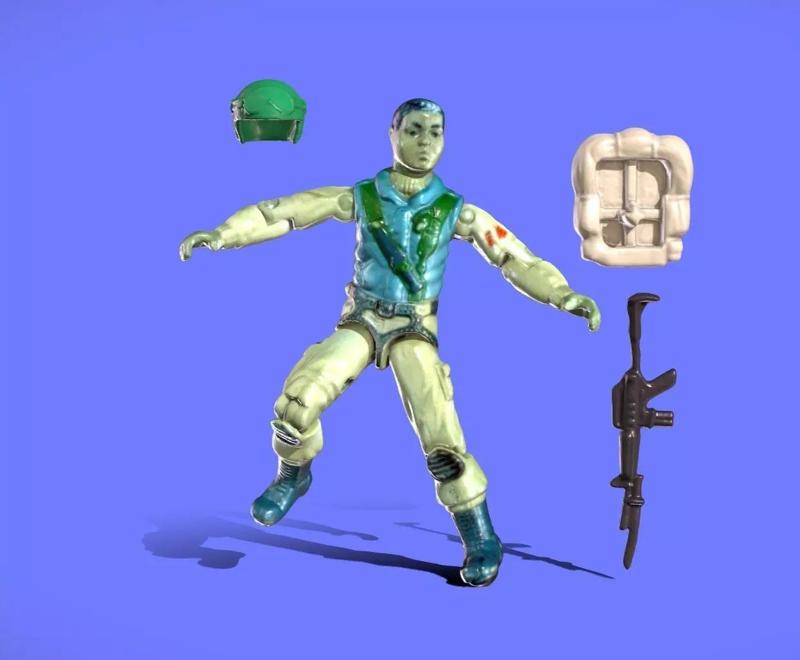 1983 GI -JOE AIRBONE - 3D SCAN -